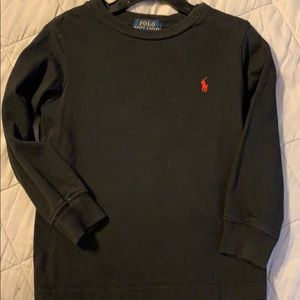 SOLD!! Long Sleeve Black Boys Polo T-Shirt